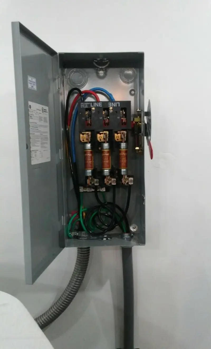 Three-phase disconnect switch installed for Electrical Wiring & Rewiring in Marianna