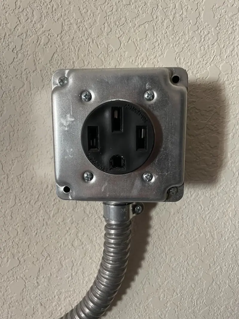NEMA 14-50 outlet installed for Electrical Panel Upgrade in Marianna
